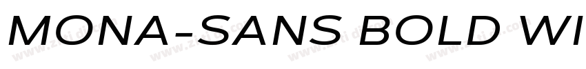 MONA-SANS BOLD WIDE字体转换